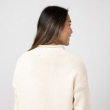 Mock Neck Sweater for Women in Natural