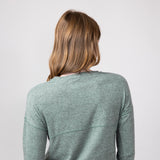 Mono B Hatchi Brushed Crewneck for Women in Dark Olive