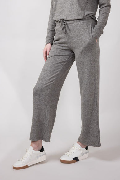 Mono B Hatchi Wide Leg Pants for Women in Urban Grey