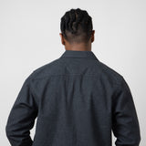 North River Suede Cotton Shirt Jacket for Men in Charcoal Heather