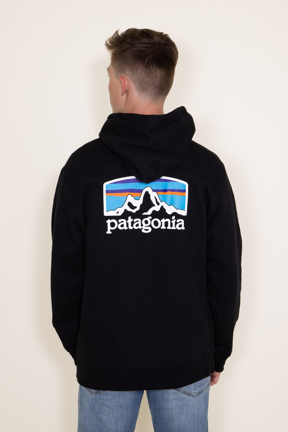 Patagonia Men's Fitz Roy Horizon Uprisal Hoodie in Black