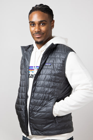 Patagonia Men's Nano Puff Vest in Grey