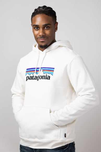 Patagonia Men’s P-6 Logo Uprisal Hoodie in Birch White | 39622-BCW