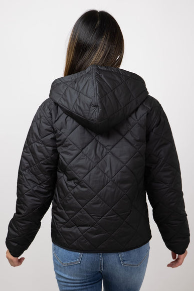 Patagonia Women’s Diamond Quilted Bomber Hoody Jacket in Black