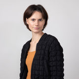 Quilted Puffer Jacket for Women in Black