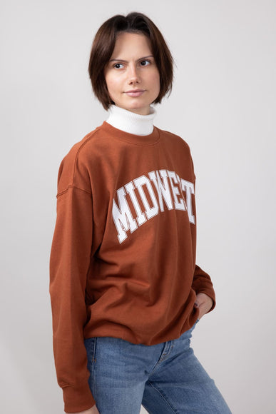 1897 Active Midwest Sweatshirt for Women in Rust