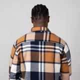 Sherpa Lined Flannel Shacket for Men in Tims