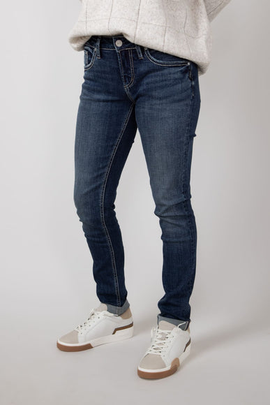 Silver Jeans Mid Rise Girlfriend Jeans for Women