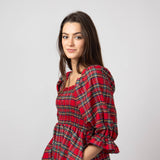 Simply Southern Holiday Dress for Women in Plaid