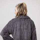 Simply Southern Jess Shacket for Women in Pavement Grey