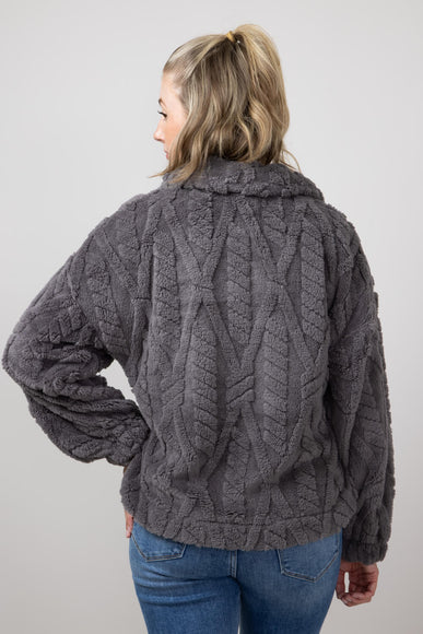 Simply Southern Jess Shacket for Women in Pavement Grey