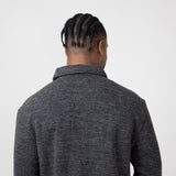 Simply Southern Knit Polo Shirt for Men in Charcoal