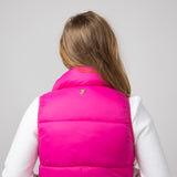 Simply Southern Lightweight Packable Vest for Women in Hot Pink