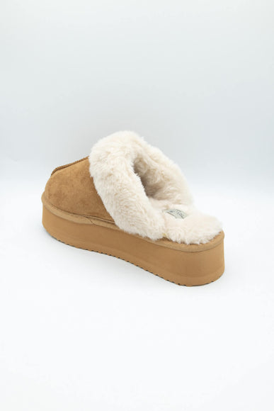 Simply Southern Open Platform Slippers for Women in Brown