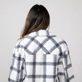 Simply Southern Plaid Shacket for Women in Brush