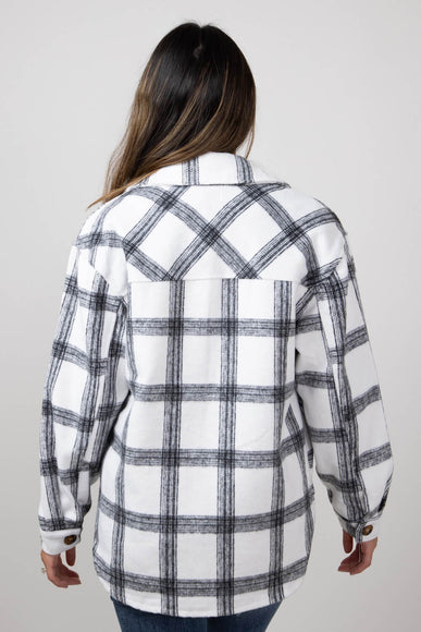 Simply Southern Plaid Shacket for Women in Brush