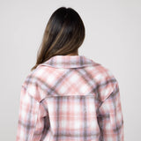 Simply Southern Plaid Shacket for Women in Tan