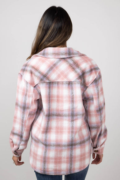 Simply Southern Plaid Shacket for Women in Tan