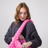 Simply Southern Quilted Puffer Hobo Bag for Women in Pink