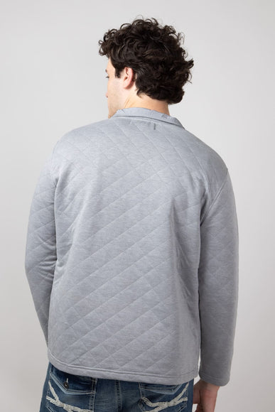 Simply Southern Quilted Pullover for Men in Ash