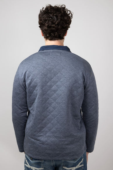 Simply Southern Quilted Pullover for Men in Slate