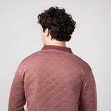 Simply Southern Quilted Pullover for Men in Garnet