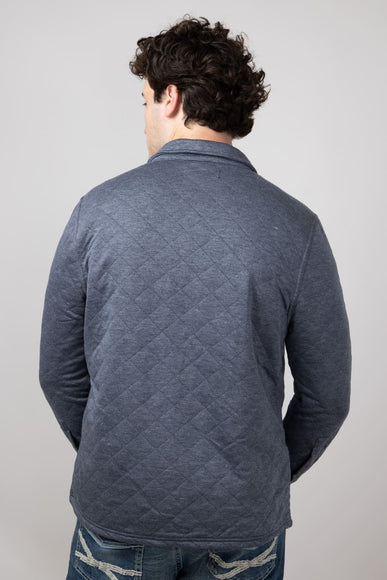 Simply Southern Quilted Shacket for Men in Slate