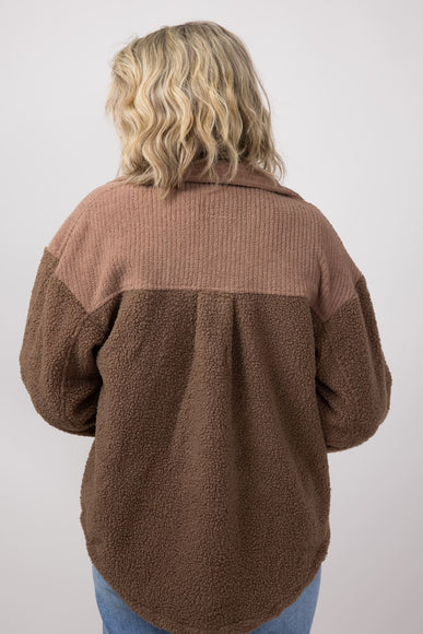 Simply Southern Soft Shacket for Women in Brown 