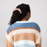 Simply Southern Striped Cropped Sweater for Women in Coast