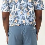 Simply Southern Tropical Lined Shorts for Men in Blue