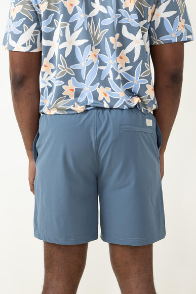 Simply Southern Tropical Lined Shorts for Men in Blue