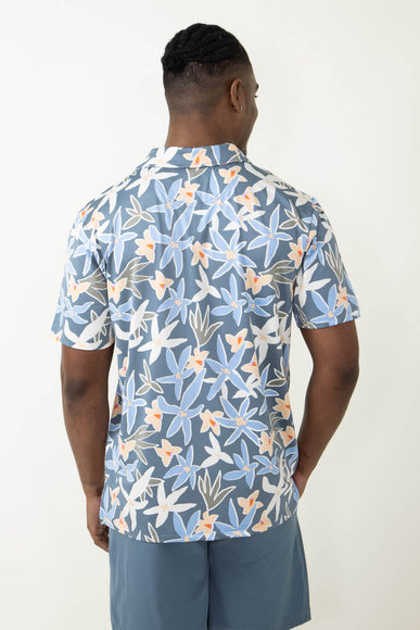 Simply Southern Tropical Polo for Men in Navy Blue