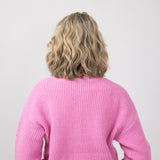 Simply Southern Knit Santa Baby Sweater for Women in Pink