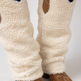 Soda Rely Shearling Tall Boots for Women in Beige