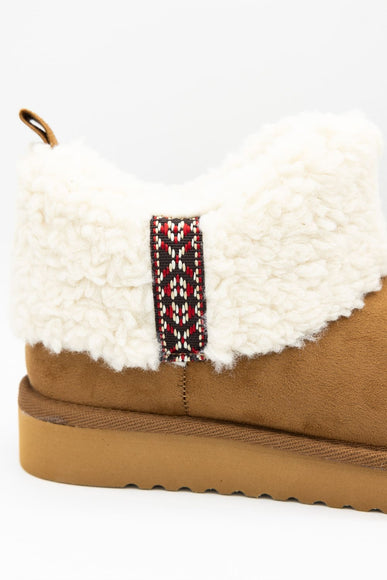 Soda Kolton Cozy Booties for Women in Tan