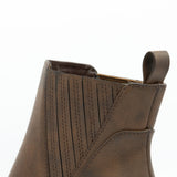 Soda Wisely Lug Booties for Women in Brown