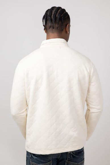 Simply Southern Quilted Pullover for Men in Beige