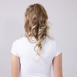 Seamless Double Layer Knit T-Shirt for Women in Off White