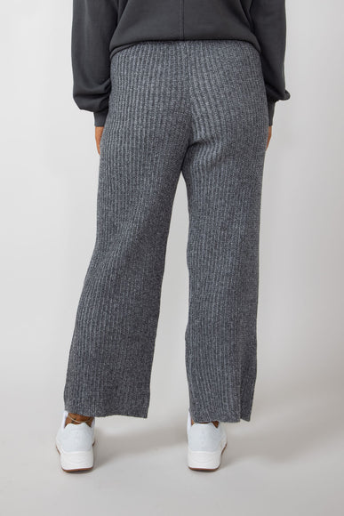 Sweater Stretch Pants for Women in Charcoal Mix