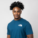 The North Face Box NSE T-Shirt for Men in Midnight Petrol 