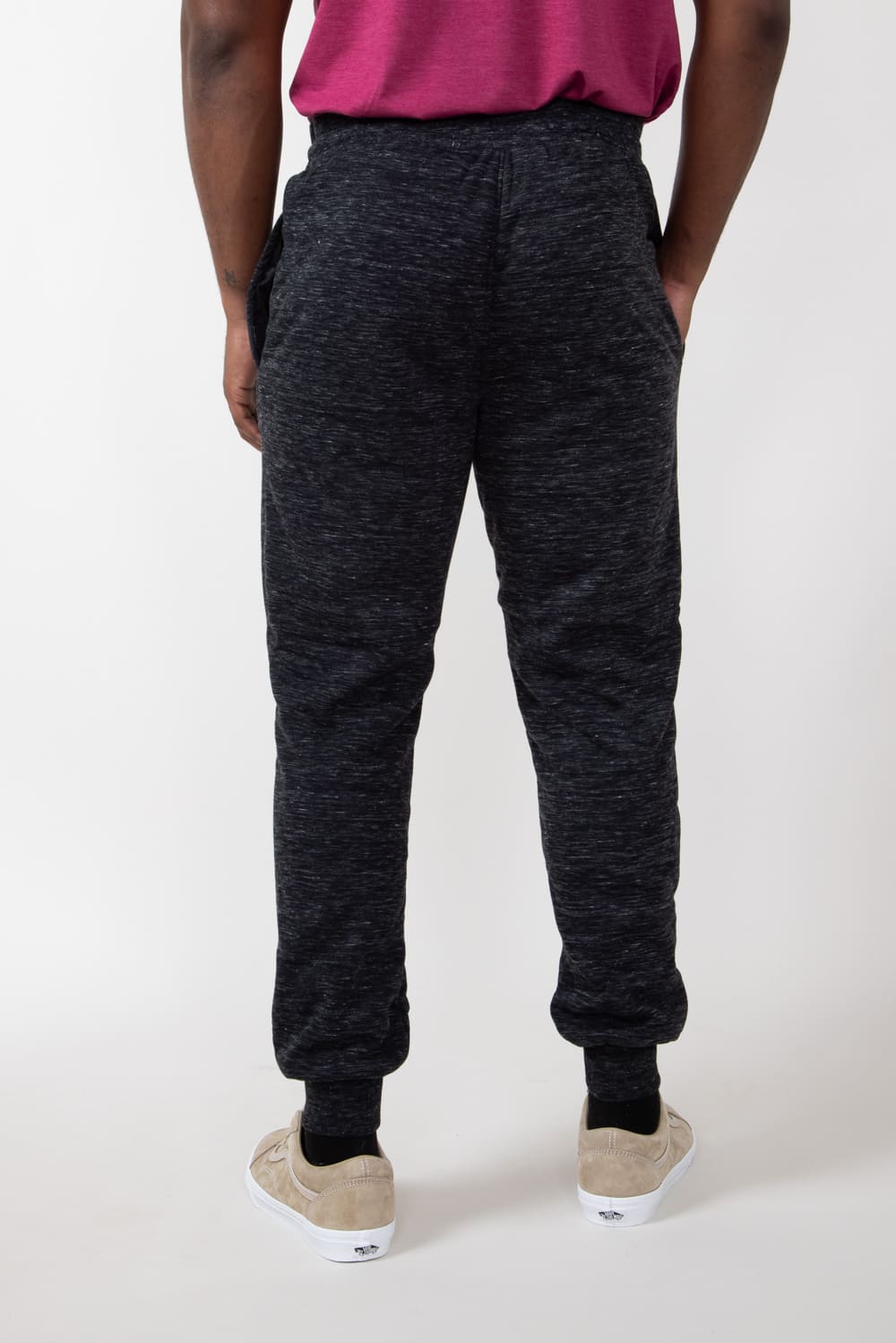 Sherpa Lined Joggers for Men in Black MTP03967F4 BLACK Glik s