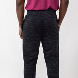 Sherpa Lined Joggers for Men in Black