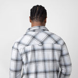 Thread & Supply Clark Shirt for Men in Black Grey Plaid