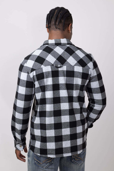 Thread & Supply Clark Shirt for Men in Grey Black Plaid