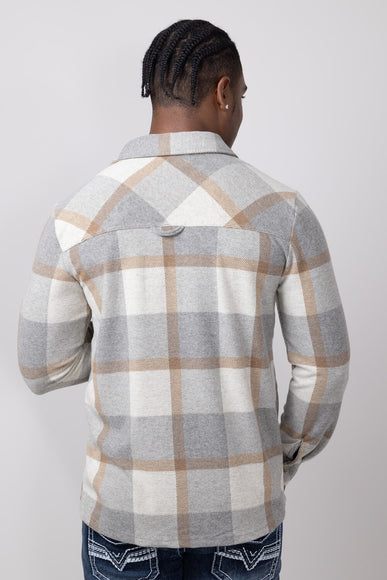 Thread & Supply Clark Shirt for Men in Grey Brown Plaid