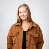 Thread & Supply Woven Shacket for Women in Brown