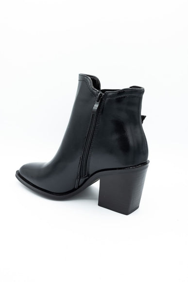 Top Moda Karen Buckle Booties for Women in Black