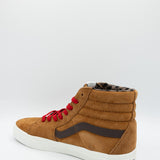 Vans Sk8 Hi Pig Suede Sneakers in Ginger