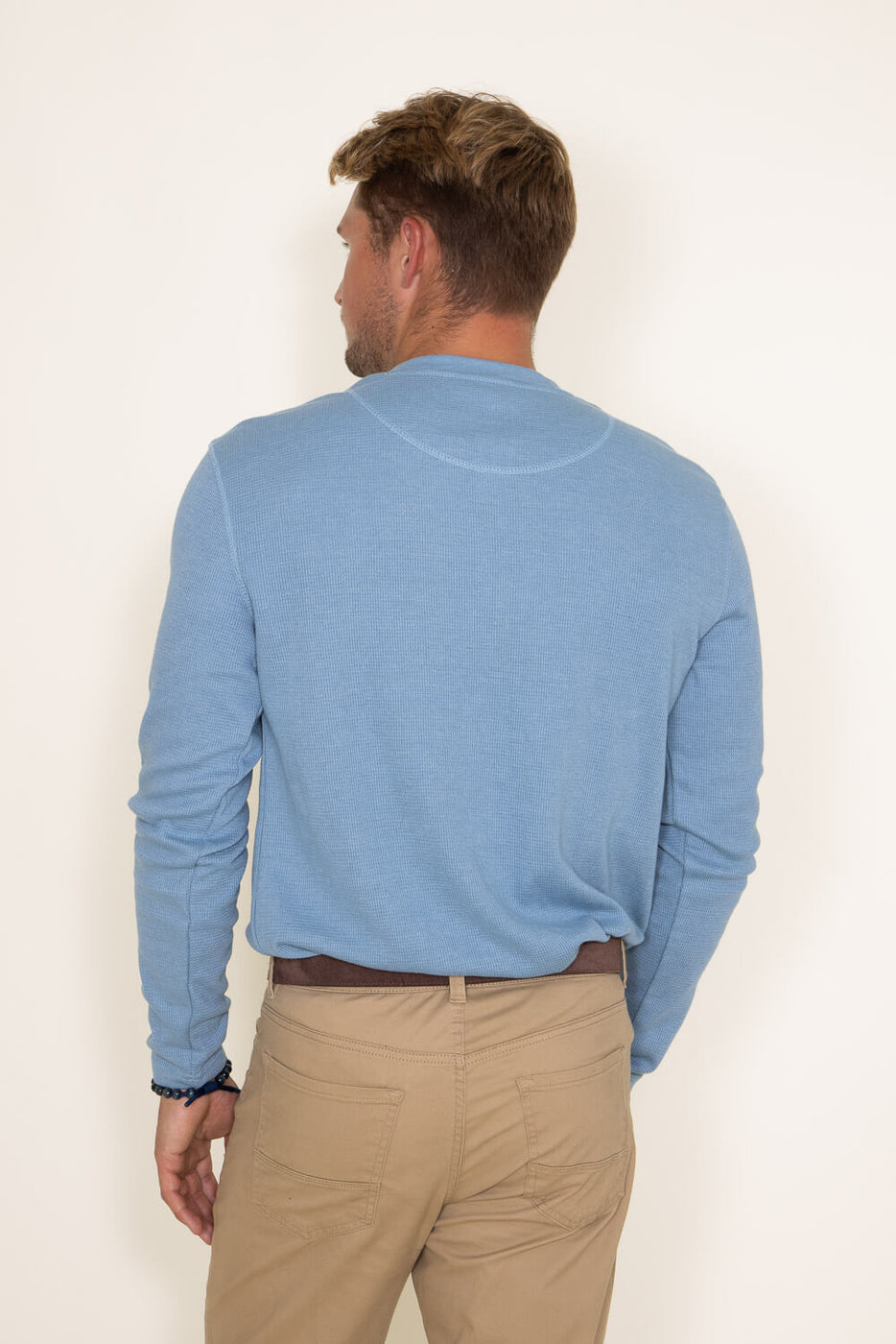 Vintage-Wash Solid Long-Sleeve Henley - Coldwater Creek