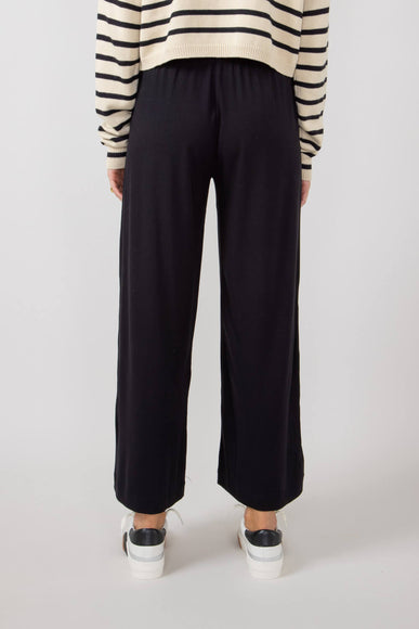 Wide Leg Bow Tie Pants for Women in Black